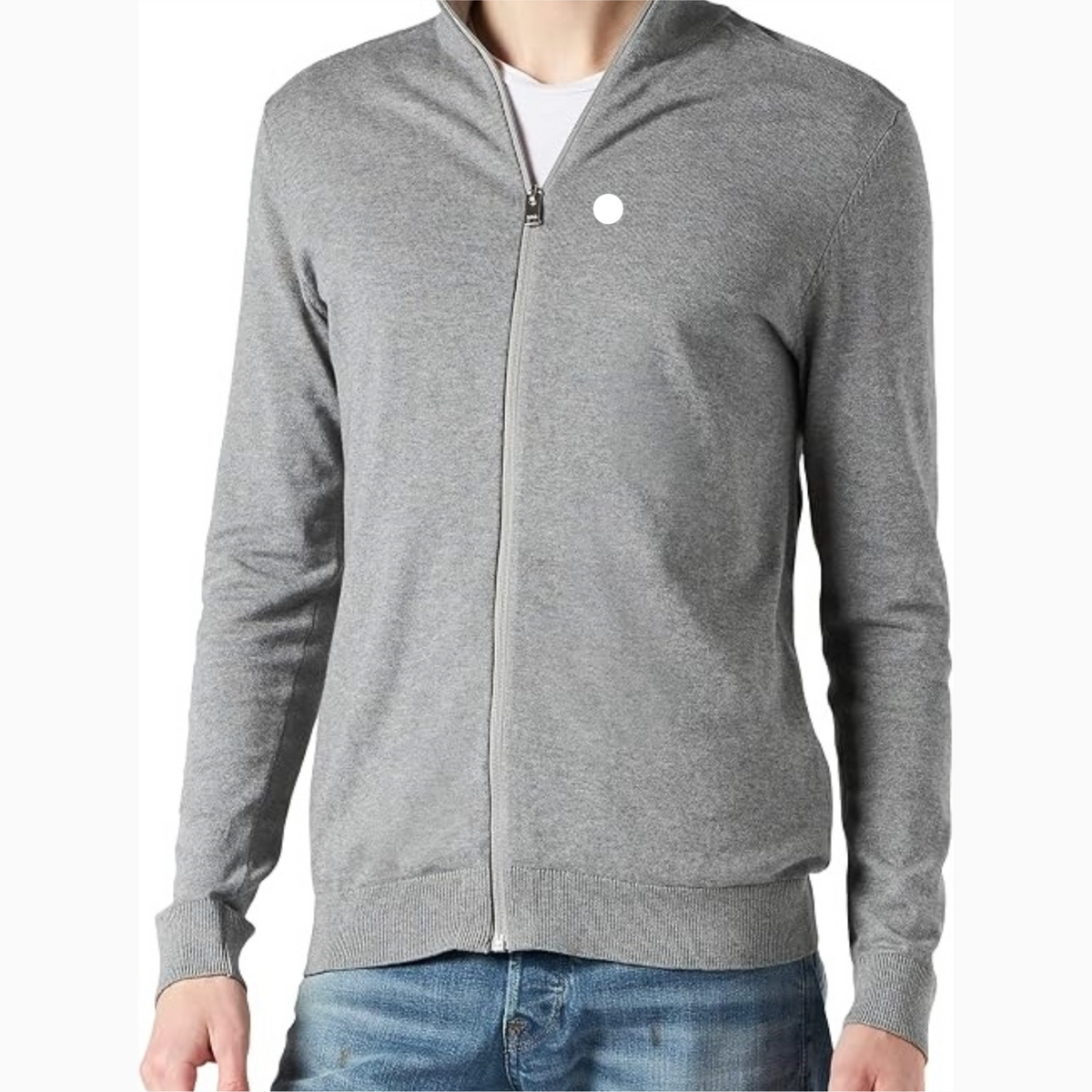 100% Cotton Cardigan Zip-Up